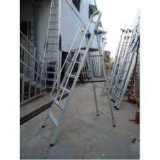 For builders and tradesmen, a heavy duty step ladder such as the industrial builders step ladder is ideal for frequent work due to its broad base for enhanced stability. Gkm Aluminium Industrial Folding Ladder Rs 6500 Piece Gkm Ladders Id 18984716512