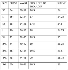 Size Chart Leather Supreme