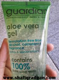 Guardian aloe vera gel contains 11 ingredients. Blog Rasmi Shafiq Raduan Review Produk Guardian Aloe Vera Gel