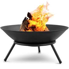 Amagabeli Fire Pit Outdoor Wood Burning 22 6in Cast Iron Firebowl Fireplace Heater Log Charcoal Burner Extra Deep Large Round Camping Outside In 2020 Outdoor Fire Pit Outdoor Wood Fire Bowls