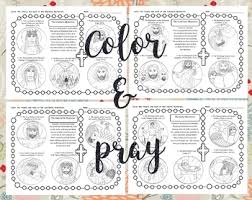 Possible discussion points while your child colors this sheet. The Mysteries Of The Rosary Color By Creating Catholic Resources
