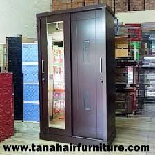 Lemari 2 pintu rak sepatu dan tas. Lemari Pakaian Pintu Geser 2 Pintu