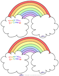 Personalized printed cards delivered at your desk, instantly! Worded Printable Rainbow Thank You Cards Coolest Free Printables