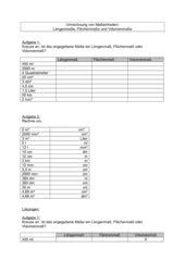 Maßeinheiten tabelle zum ausdrucken : Mathematik Arbeitsmaterialien Lange Flache Volumen 4teachers De