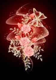 Butterflies With Pink Roses Butterfly Art Butterfly Wallpaper Flower Wallpaper