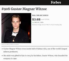 Gustav magnar witzøe net worth: Salmonopoly How Norway S Salmafia Control Scottish Salmon Follow The Salmoney Green Around The Gills