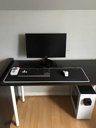 Updated My Station A Bit Small Game Rooms Gaming Room Setup Computer Desk Setup