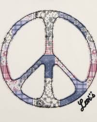 Oversized Peace Sign Tee Big Girls 7-16
