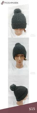 Zara Kid Gray Bling Knitted Winter Hat Winter Hats Winter Knits Zara Kids