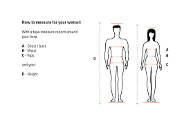 North Coast Wetsuits Wetsuit Size Guide North Coast Wetsuits