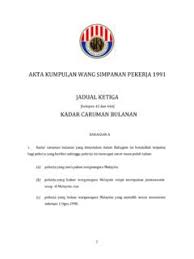 Menolak skim kumpulan wang simpanan pekerja (kwsp). P U A Akta Kumpulan Wang Simpanan Kumpulan Wang Simpanan Pekerja Pdf4pro