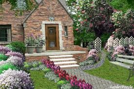 Tudor Style Landscaping Garden Design Small Tudor Home My Version Spring House Exterior Tudor House Garden Design