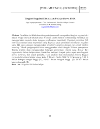 Maybe you would like to learn more about one of these? Pdf Tingkat Regulasi Diri Dalam Belajar Siswa Smk