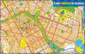 Map of surroundings of valencia. Large Detailed Tourist Map Of Valencia