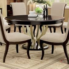 Furniture Of America Reina 60 In Round Dining Table Transitional Dining Tables Dining Table Round Dining Table