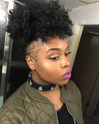 Natural Hair Undercut Undercut Puff Natural Hair Shaved Sides Shaved Sides Design Natural Hair Styles Shaved Natural Hair Tapered Natural Hair