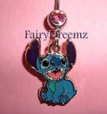 Lilo And Stitch Laughing Stitch Disney Belly Ring Belly Button Piercing Jewelry Unique Belly Rings Belly Button Rings
