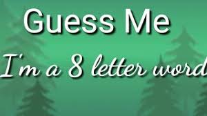 Puzzlemaker is a puzzle generation tool for teachers, students and parents. I M A 8 Letter Word Who Am I Youtube