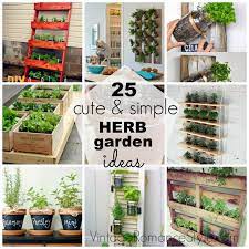 25 Cute Simple Herb Garden Ideas Diy Herb Garden Outdoor Herb Garden Patio Herb Garden