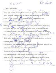 A Little Bit More Dr Hook Guitar Chord Chart New Hook Lyrics Guitar Chord Chart Gonna Love You