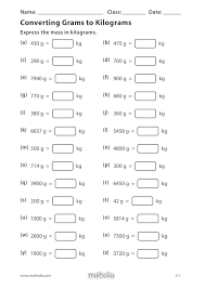 Converting Grams To Kilograms In 2020 Decimals Worksheets Play To Learn Grade 5 Math Worksheets