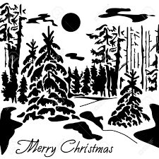 The pink girls explore the winter wonderland attraction at the wyevale worlds end garden centre.merry christmas! Winter Wonderland Christmas Silhouette Scene Novocom Top