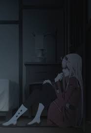 Darling in the franxx, zero two x hiro, romance, couple, profile view. Pin On Darling In The Franxx