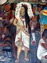 Detail Of Mural At Mexico S Palacio Nacional By Diego Rivera Model Is Supposedly Frida Kahlo Depicting Aztec Goddess Diego Rivera Art Diego Rivera Diego Rivera Frida Kahlo