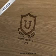 Download Download University Insignia On Wood For Free In 2020 Free Photoshop Mockups Free Logo Mockup Logo Design Mockup