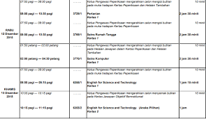 Pl always send all updates about hsc commerce timetable. Do You Know The Spm 2018 Timetable