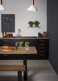 Copper And Black Kitchen Kitchen Interior Black And Copper Kitchen Black Kitchens
