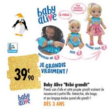 Offre Baby Alive Bebe Grandit Chez Carrefour