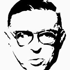 sartre" Sticker for Sale by fo3the13th