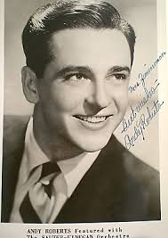 ANDY ROBERTS SIGNED PHOTO SAUTER FINEGAN ORCHESTRA SWING BAND