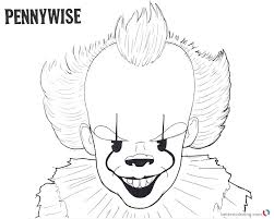 Pennywise is a scary clown with the ability to change his appearance. Outline Outline Pennywise Drawing Novocom Top