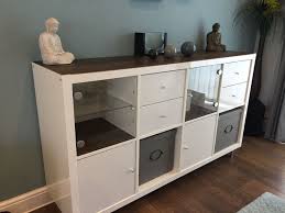 Ikea Kallax Hack With Vinyl Adhesive Floors Ikea Glass Inserts Boxes And Feet Kitchen Decoration Adhesive In 2020 Kallax Ikea Ikea Kallax Hack Ikea Storage Cubes