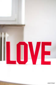 So first you decide where your light is coming from. How To Make A 3d Love Lettering From Paper Free Template Papershape