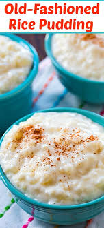 old fashioned rice pudding y
