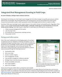 Pest or pestel analysis is a simple and effective tool used in situation analysis to identify the key external (macro environment level) forces that might affect an organization. Integrated Pest Management Scouting In Field Crops E3294 Integrated Pest Management