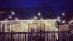 2 using heavy planters to hang string lights. Install Deck String Lighting With Vinyl Siding Youtube