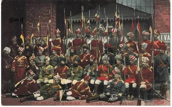 Sikh and Indian officers in the British Indian Army 1900