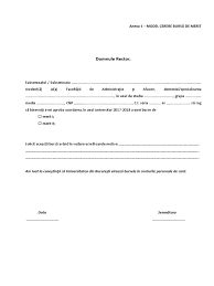 Dosarul va fi depus la biroul social, in luna octombrie. Cerere Pentru BursÄ De Merit Model Pentru A O Redacta Corect Stiridinlume Ro