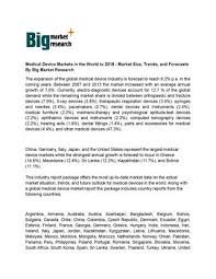 Sabayu enterprise are chemical and medical/clinical laboratory diagnostic product trading company which markets sells a broad range of medical diagnostics devices for use by healthcare professional. Medical Device Markets In The World To 2018 By Big Market Research Issuu