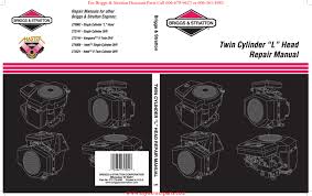 Twin Cylinder L Head Repair Manual Briggs Stratton