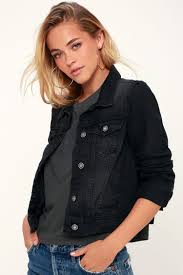 Free people rumors denim jacket. The Free People Rumors Washed Black Denim Jacket Jean Jacket Lulus