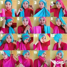 Ranni Asmaradani Tutorial Hijab Kerudung Paris 2 Warna By Azmielsa Hijab Kerudung Warna