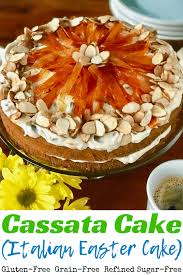 Leavened bread with honey and goats' cheese was in fact, the original cheesecake! Cassata Cake Italian Easter Cake Paleo Gluten Free Guy
