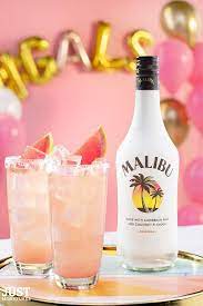 Put the cherries at the bottom of the glass. Malibu Coconut Rum Miniature 5cl Malibu Coconut Coconut Rum Malibu Mixed Drinks
