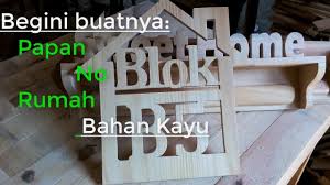 Cara Membuat Papan Nomor Rumah Dari Kayu Natural Decor Home Decor Home