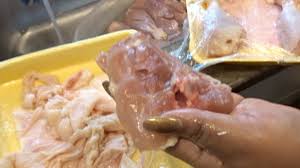 As delicious is is its to eat, it's very important to clean a chicken properly before cooking and serving it because the juice from it can contaminate other foods. How To Clean Chicken Legs Thighs Cooking W Ashley Youtube